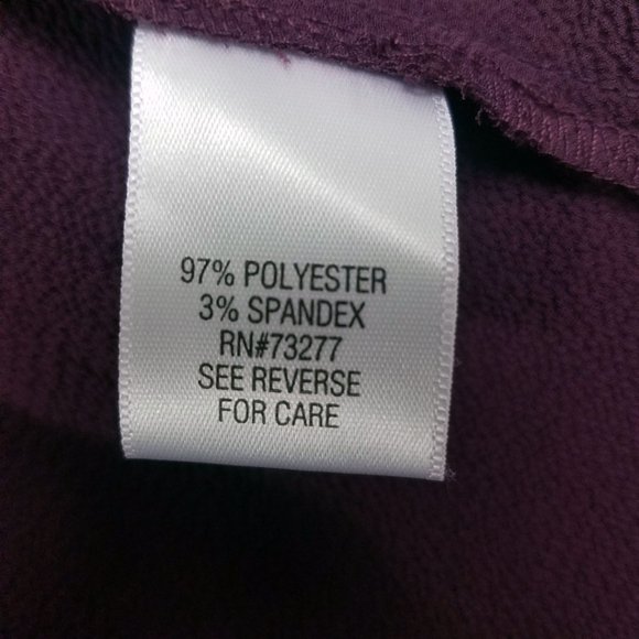 Apt 9 Women's Plum Peplum Top Size Large - Picture 11 of 13